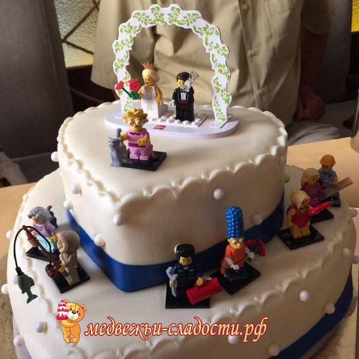Свадебный торт Лего